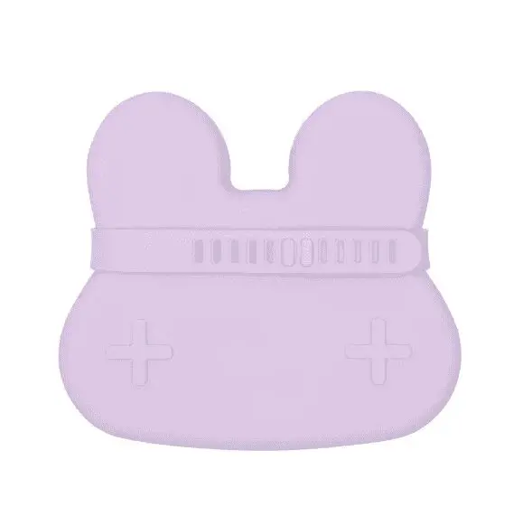 We Might Be Tiny silikoninė užkandžių dėžutė KIŠKIS - alyvinė