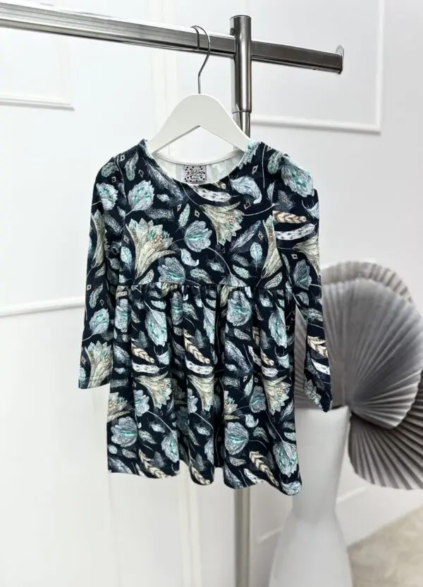 Vaikiška trikotažinė suknelė - mėta