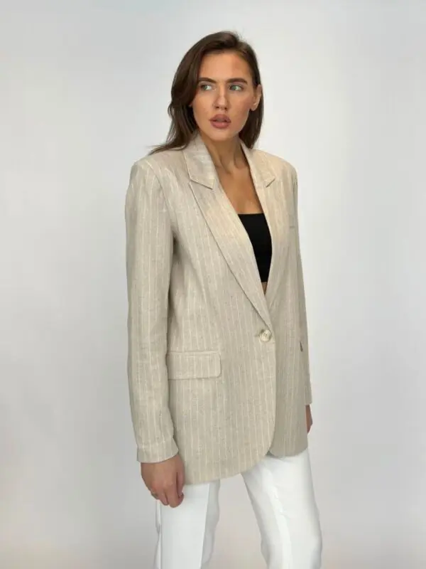 Klasikinis dryžuotas švarkas