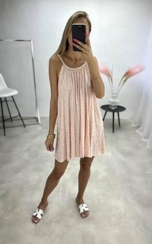 Vasariška suknelė - rausvos spalvos