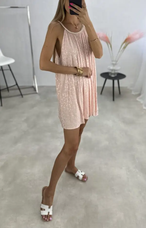 Vasariška suknelė - rausvos spalvos