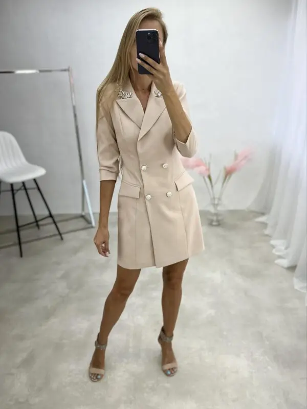 Suknelė Agata kreminės spalvos