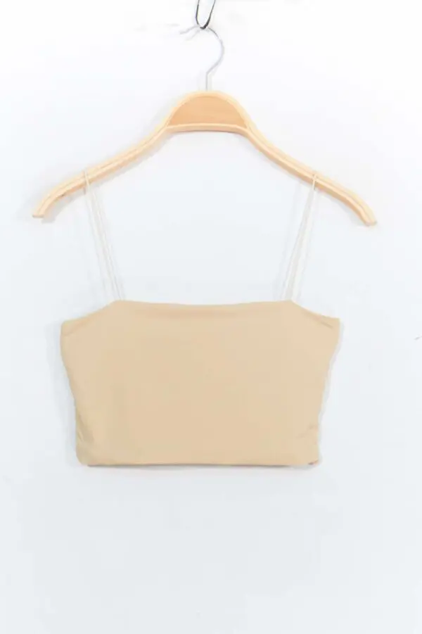 Marškinėliai Crop Top su petnešėlėmis