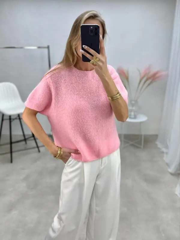 Laisvo silueto stilingas megztinis