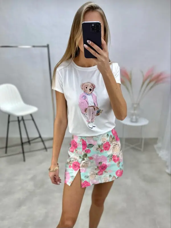 Žaismingi marškinėliai su meškučiu