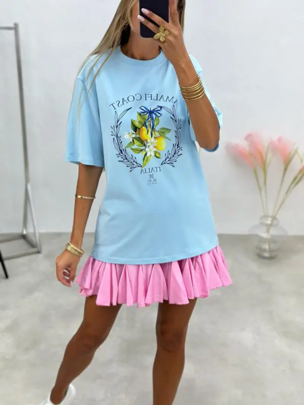 Stilingi marškinėliai su printu