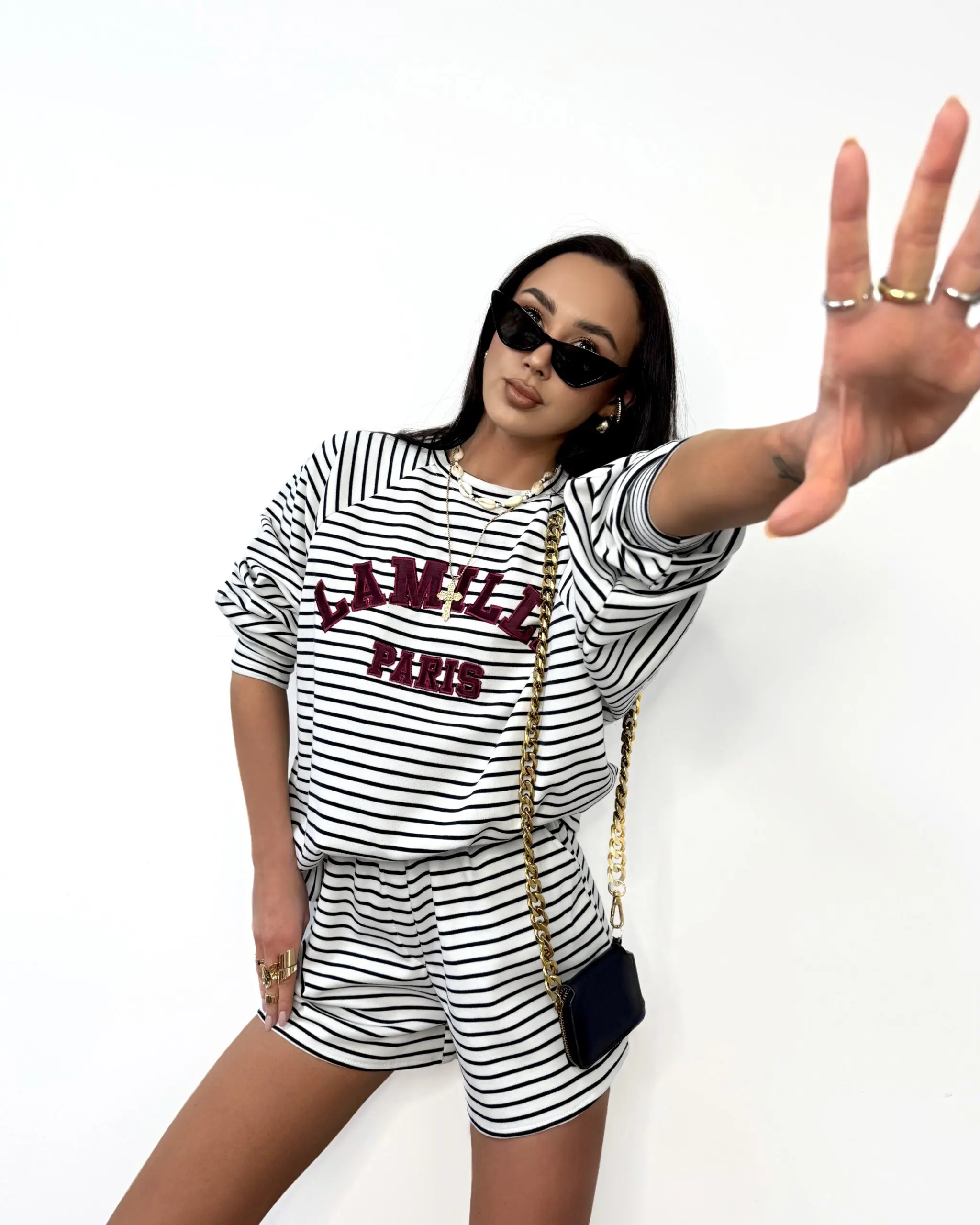 Dryžuotas laisvalaikio kostiumas - Image 2