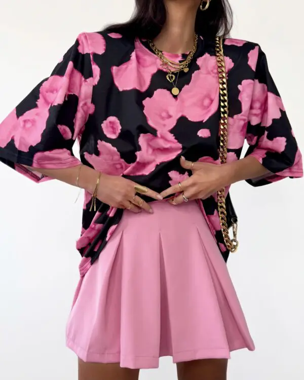 Gėlėti marškinėliai