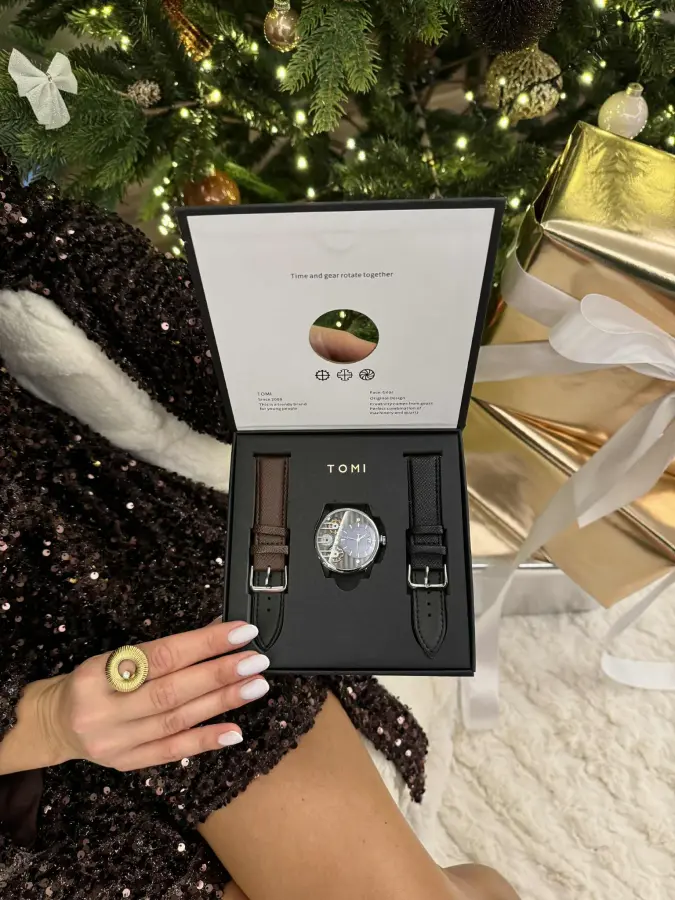 TOMI laikrodžio rinkinys su dviem dirželiais - Image 2