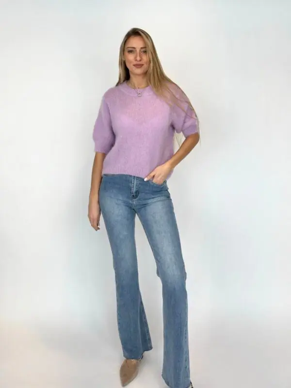 Klasikinis megztinis su 3/4 rankovėmis