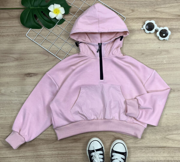 Vaikiškas pink spalvos džemperis