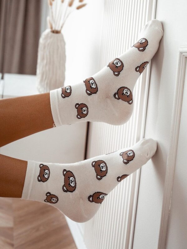 Stilingos kojinės su printu SWEET TEDDY