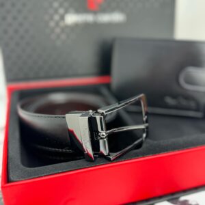 Natūralios odos Pierre Cardin piniginės ir diržo rinkinys - Vaizdas 2