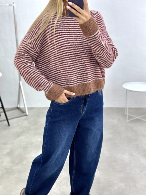 Dryžuotas megztinis